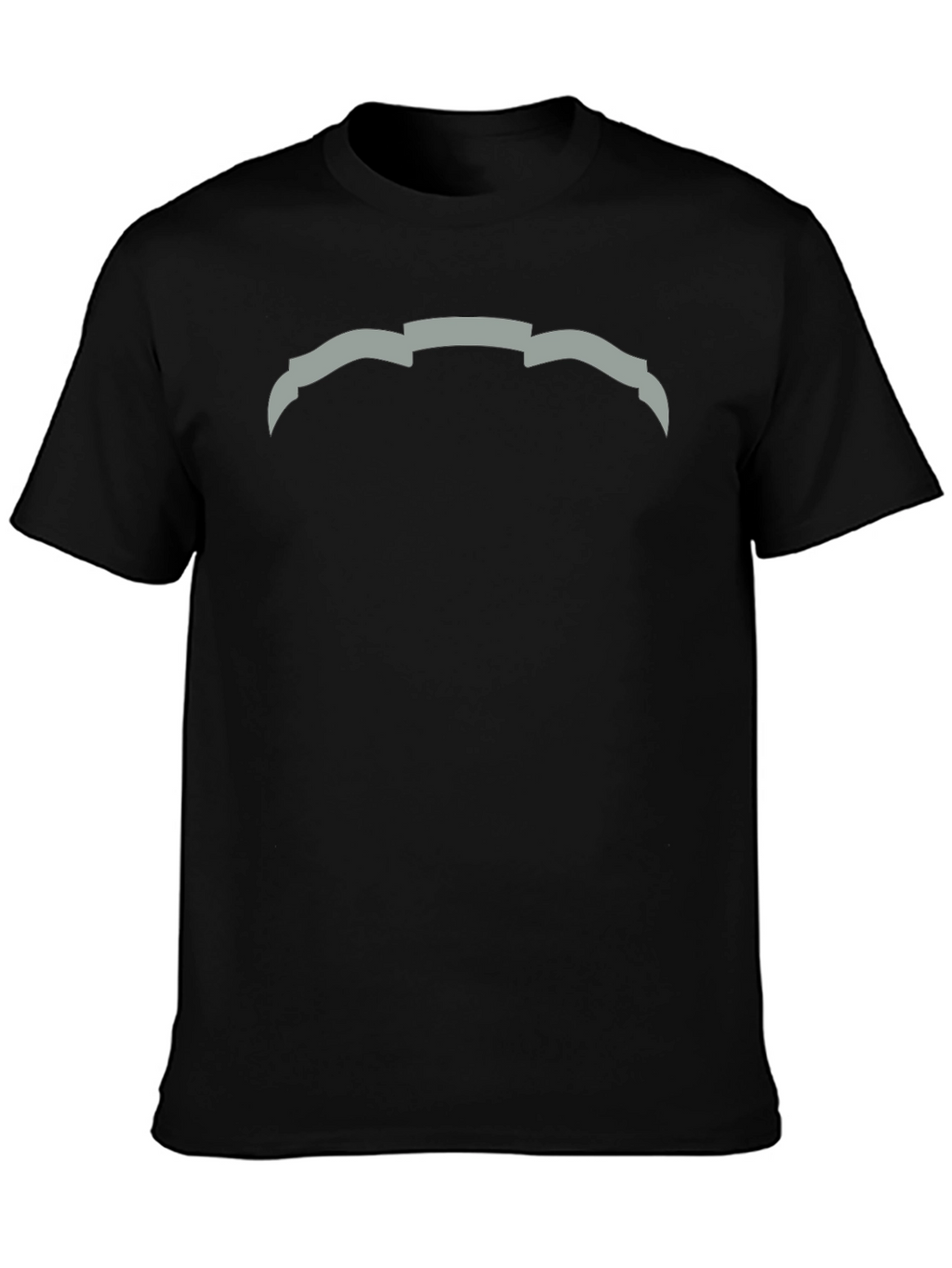 Modern Graphic Tee - Abstract Design Black Cotton Casual