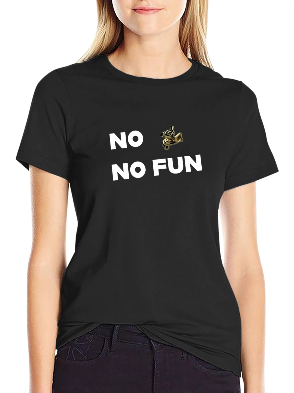No Fun T-Shirt - Black Graphic Tee