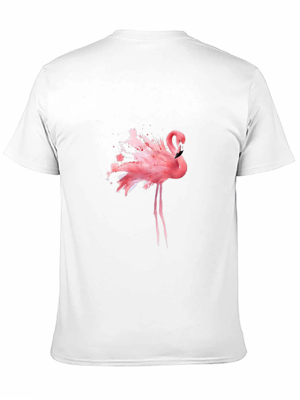 Flamingo Splash Graphic Tee - Black