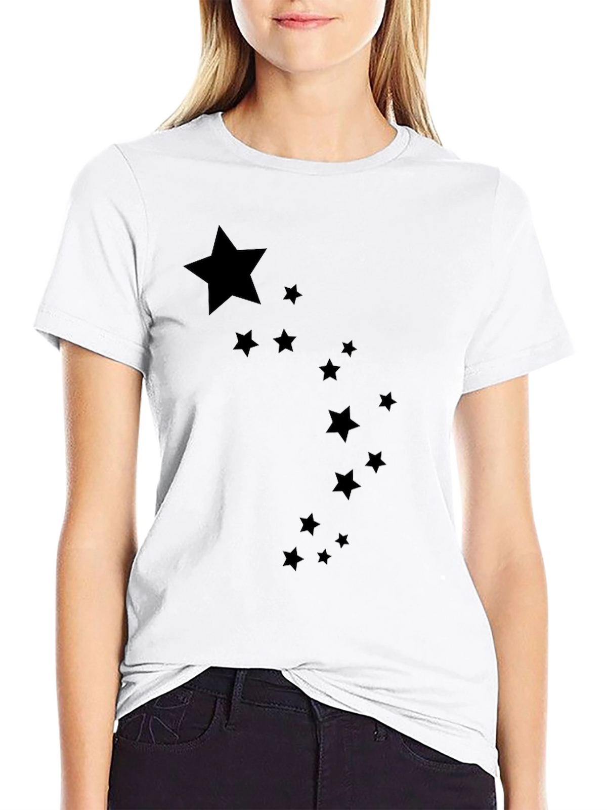 Starry Night Tee - Mens Black Graphic T-Shirt