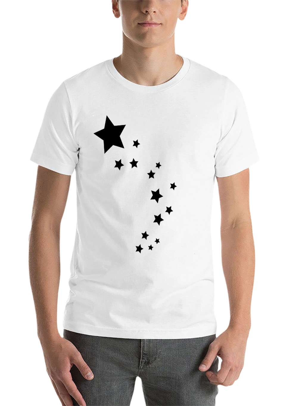 Starry Night Tee - Mens Black Graphic T-Shirt