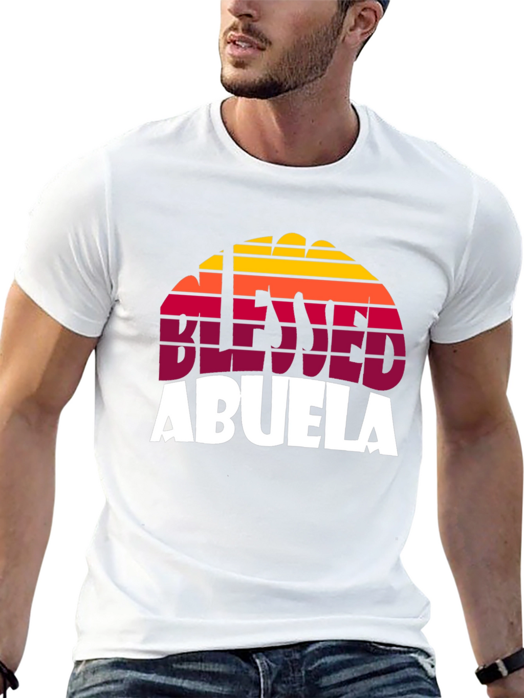 Blessed Abuela Retro Graphic T-Shirt