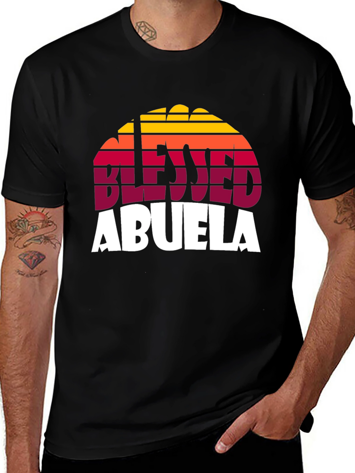 Blessed Abuela Retro Graphic T-Shirt