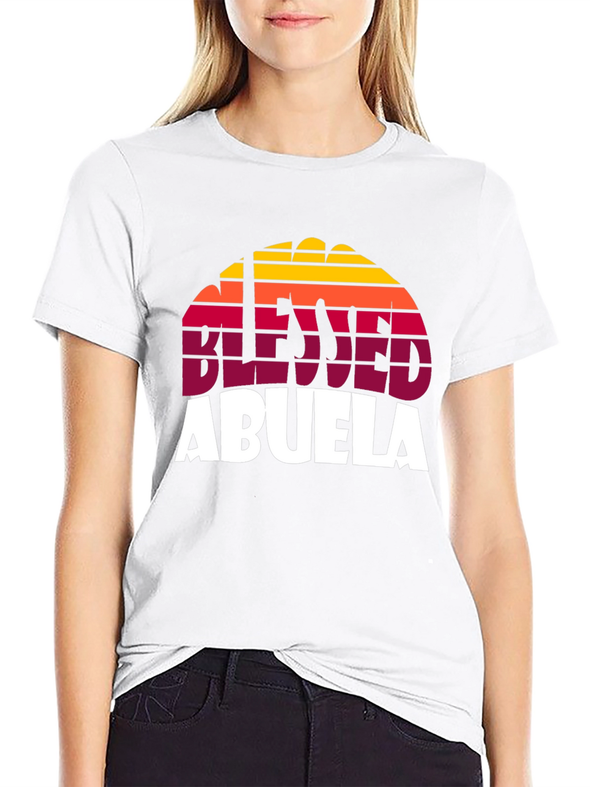 Blessed Abuela Retro Graphic T-Shirt