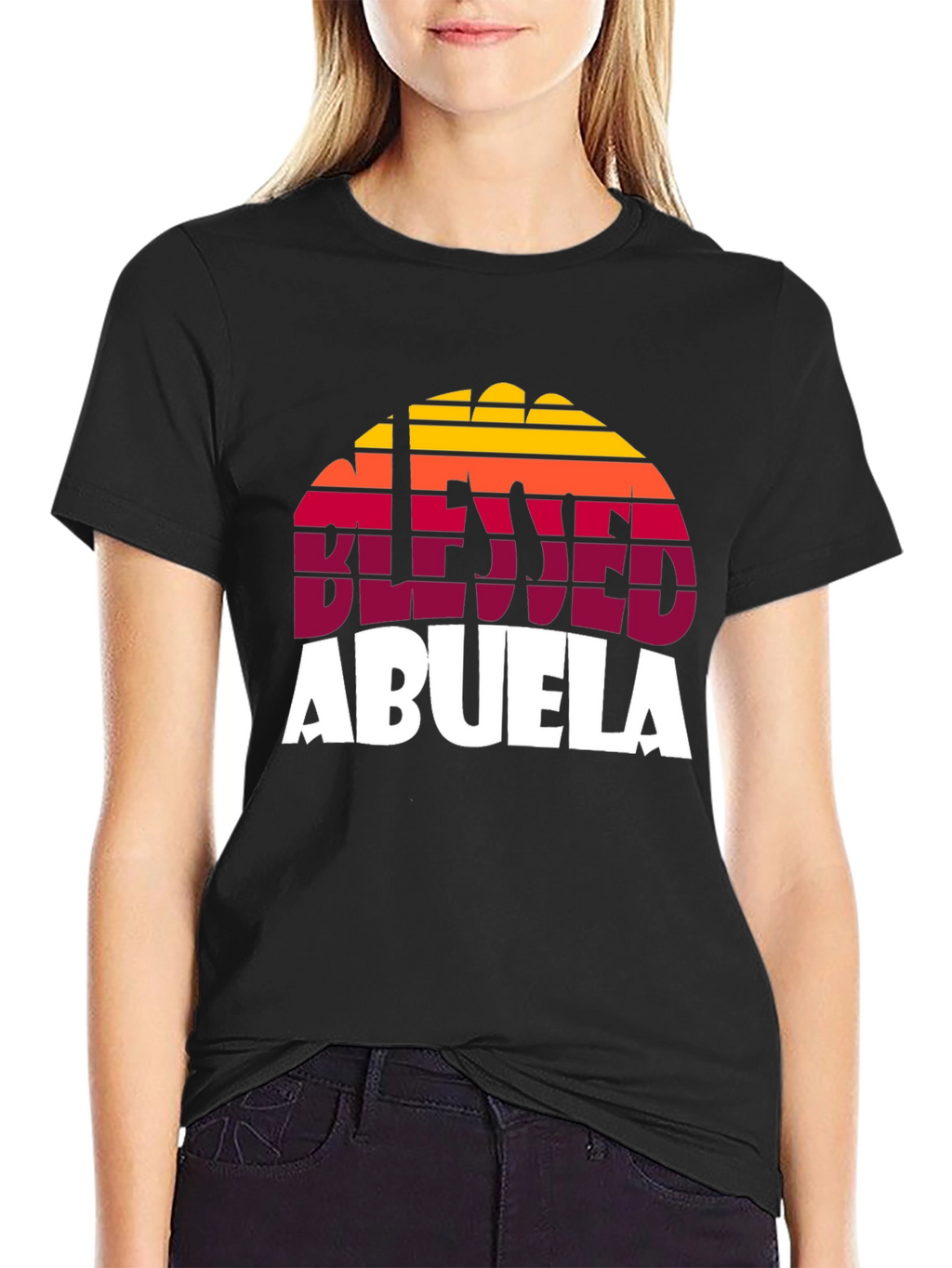 Blessed Abuela Retro Graphic T-Shirt