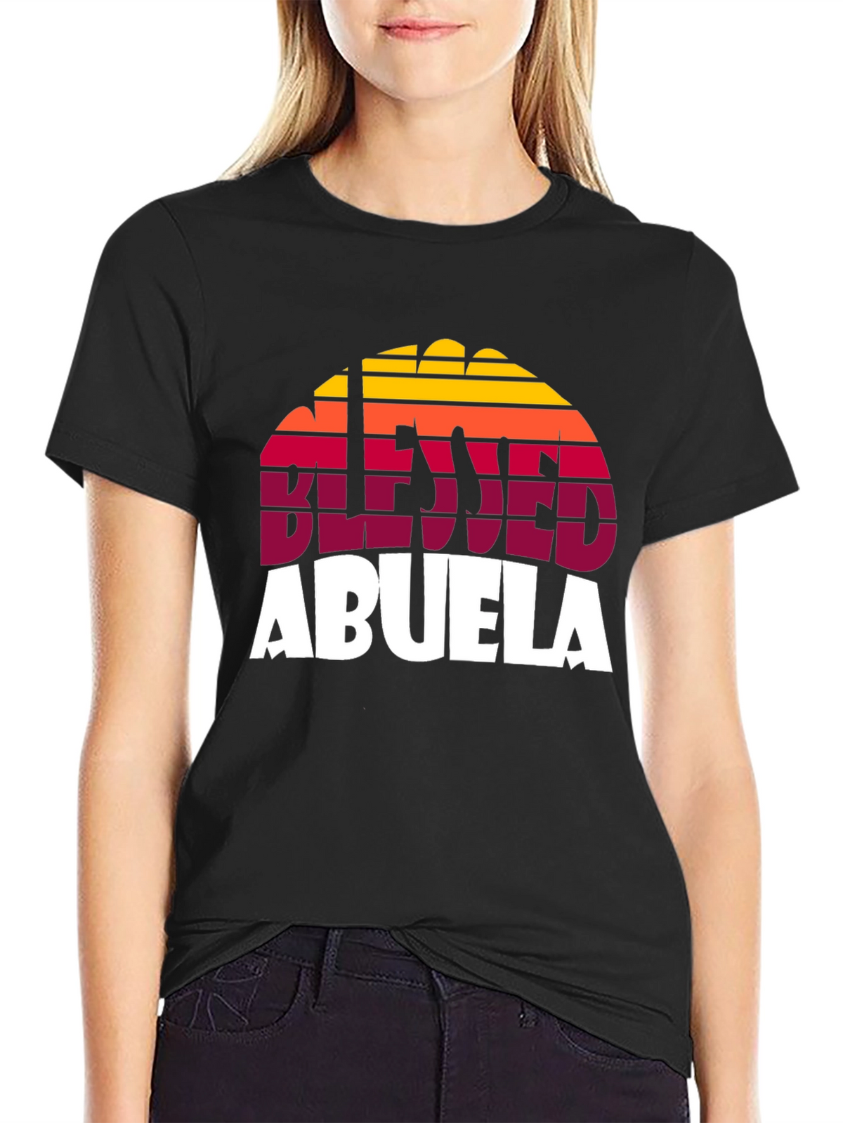 Blessed Abuela Retro Graphic T-Shirt