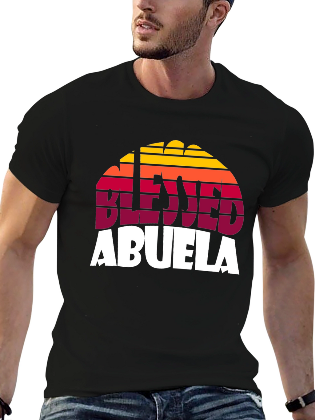 Blessed Abuela Retro Graphic T-Shirt