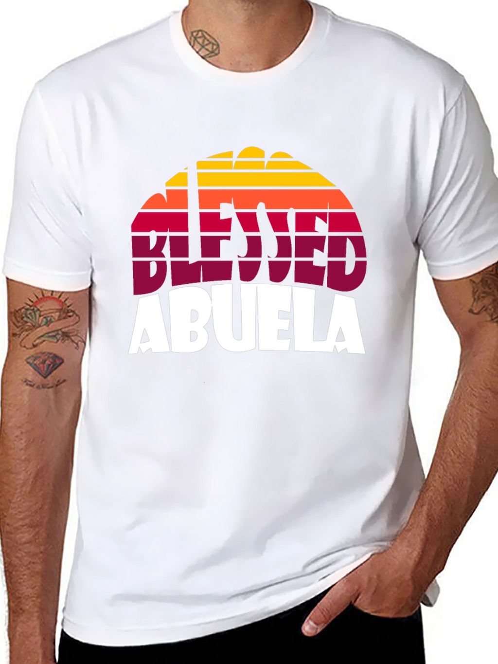 Blessed Abuela Retro Graphic T-Shirt