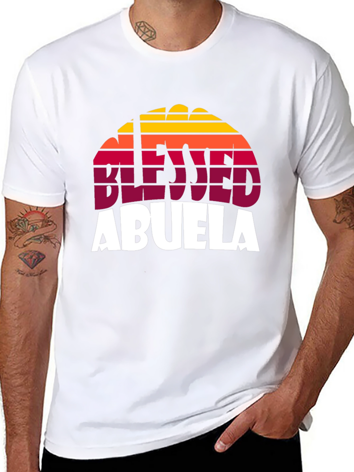 Blessed Abuela Retro Graphic T-Shirt
