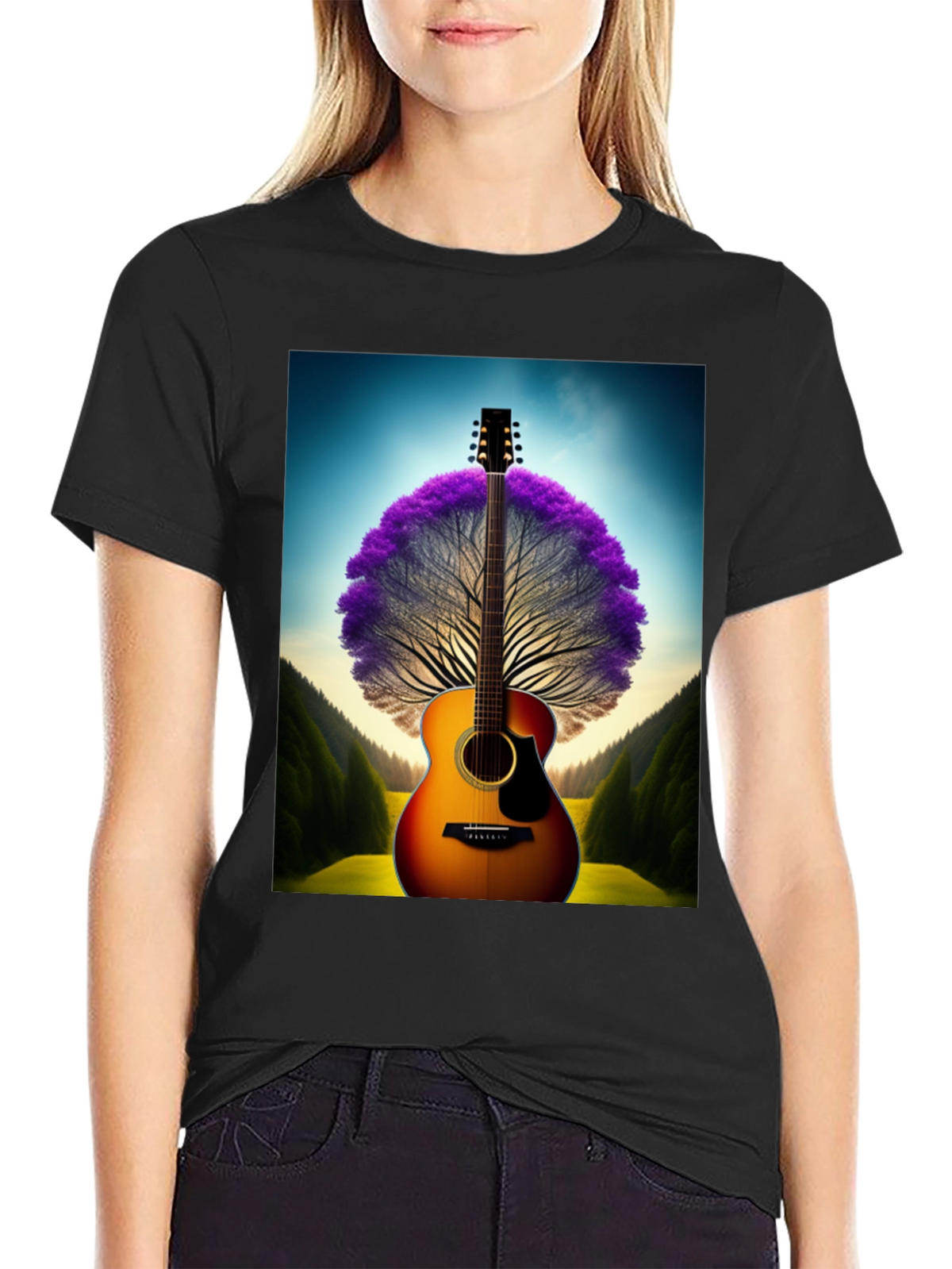 Guitar Tree Graphic T-Shirt