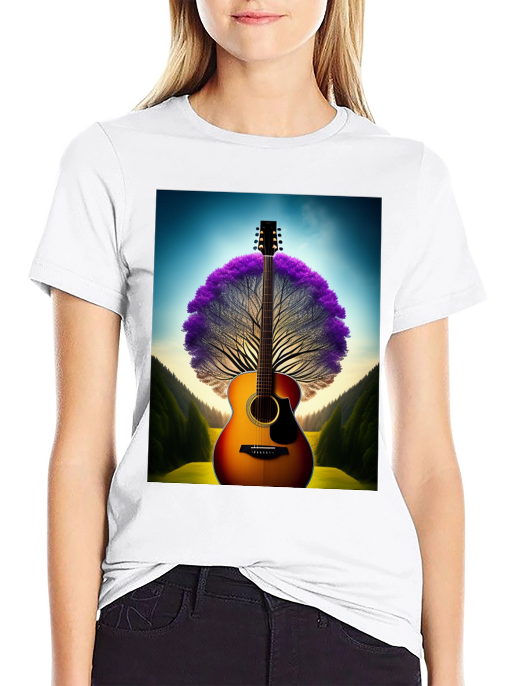Guitar Tree Graphic T-Shirt