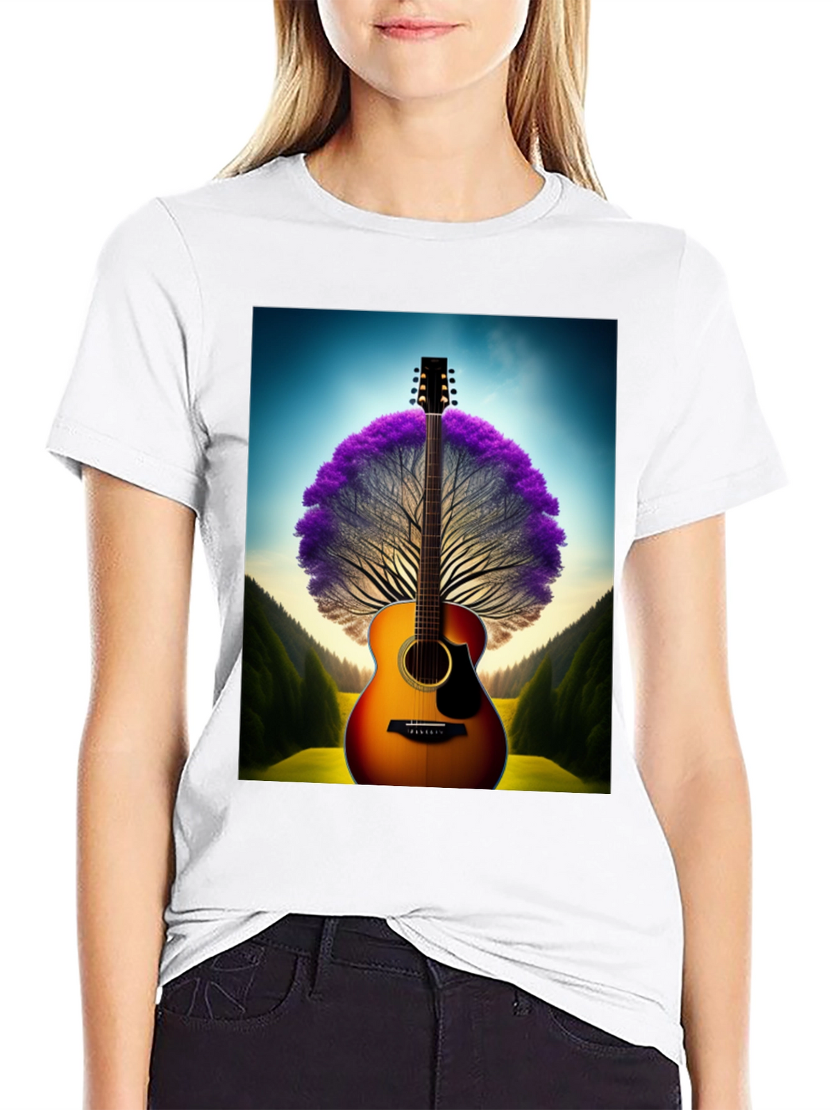 Guitar Tree Graphic T-Shirt