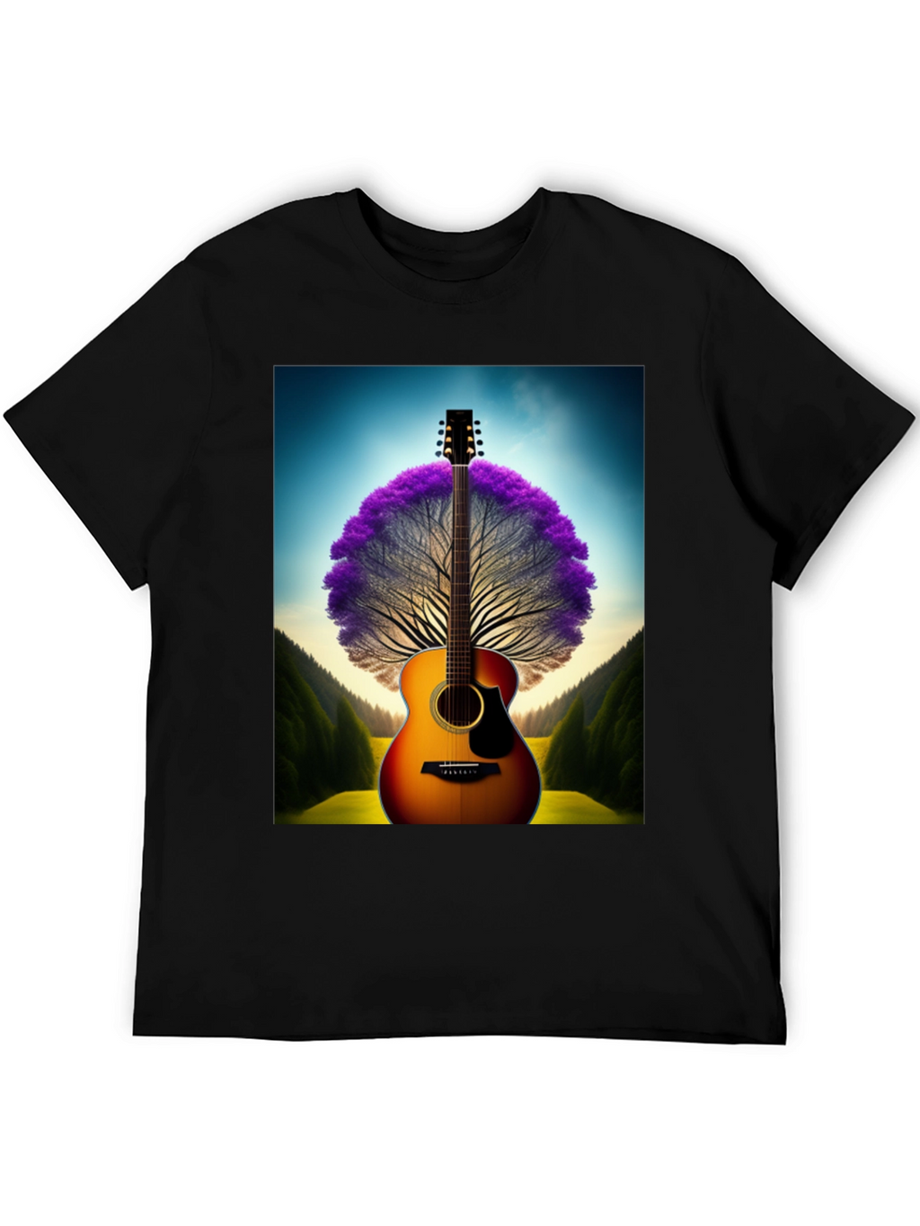 Guitar Tree Graphic T-Shirt