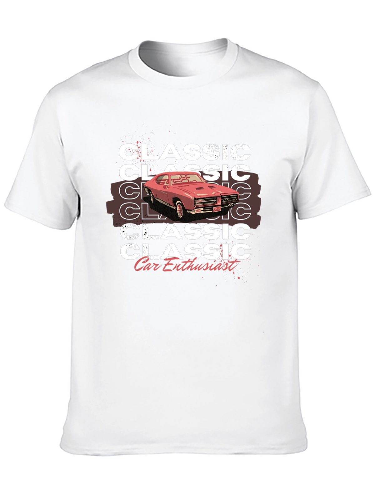 Classic Car Enthusiast Graphic Tee - Black