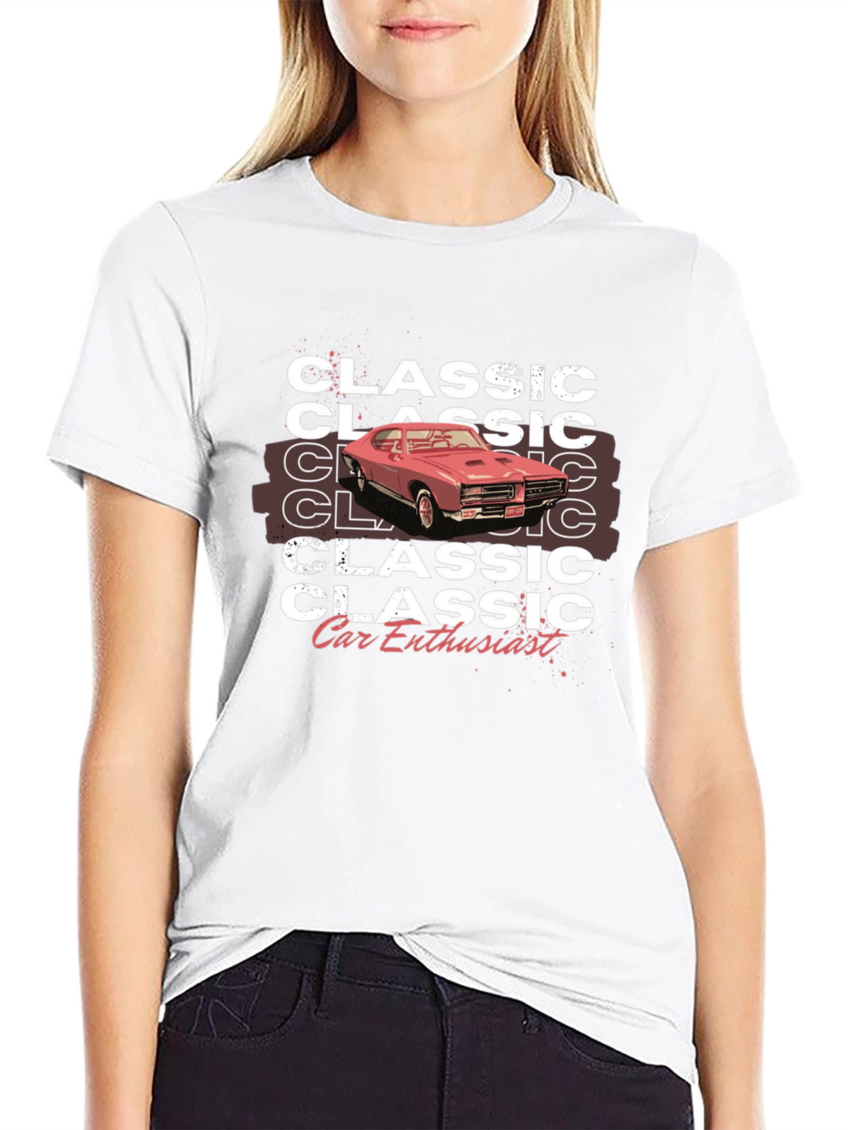 Classic Car Enthusiast Graphic Tee - Black