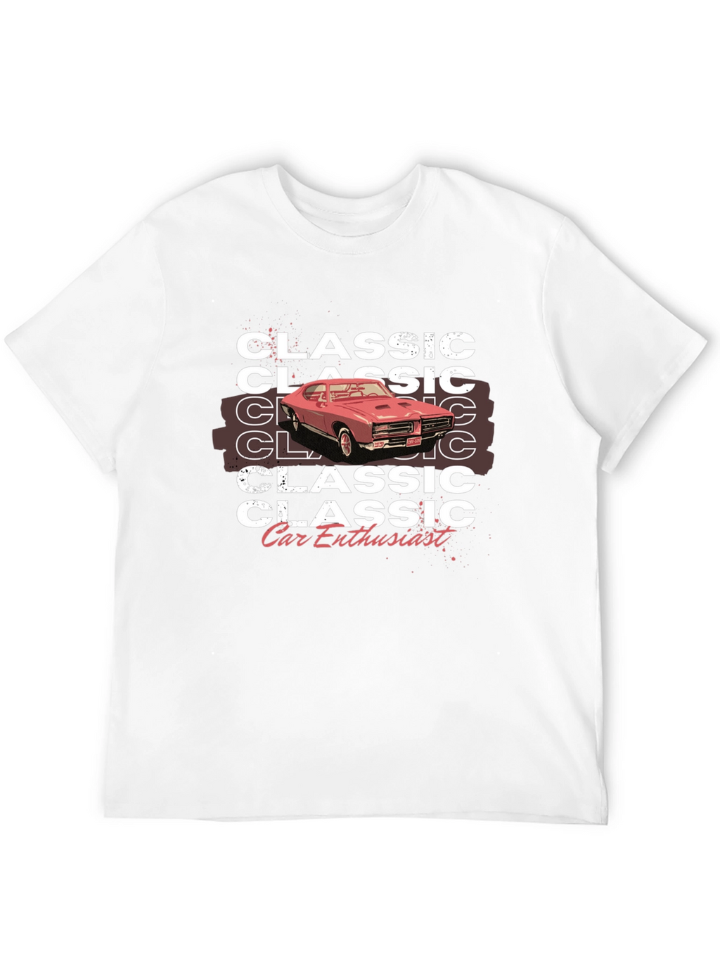 Classic Car Enthusiast Graphic Tee - Black