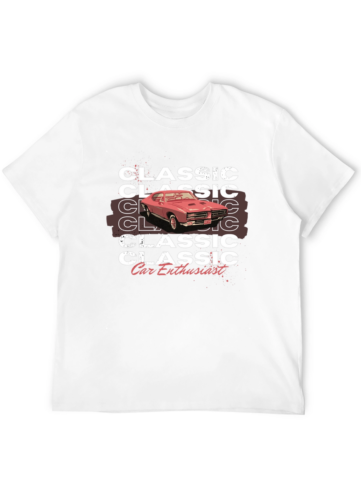 Classic Car Enthusiast Graphic Tee - Black