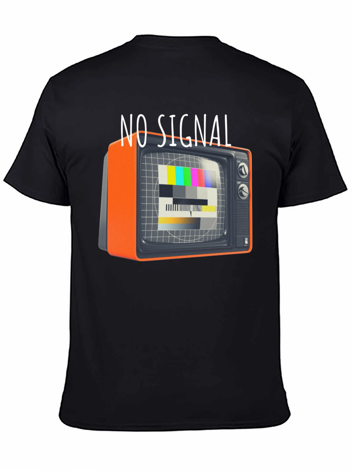 No Signal Retro TV Graphic Tee - Black