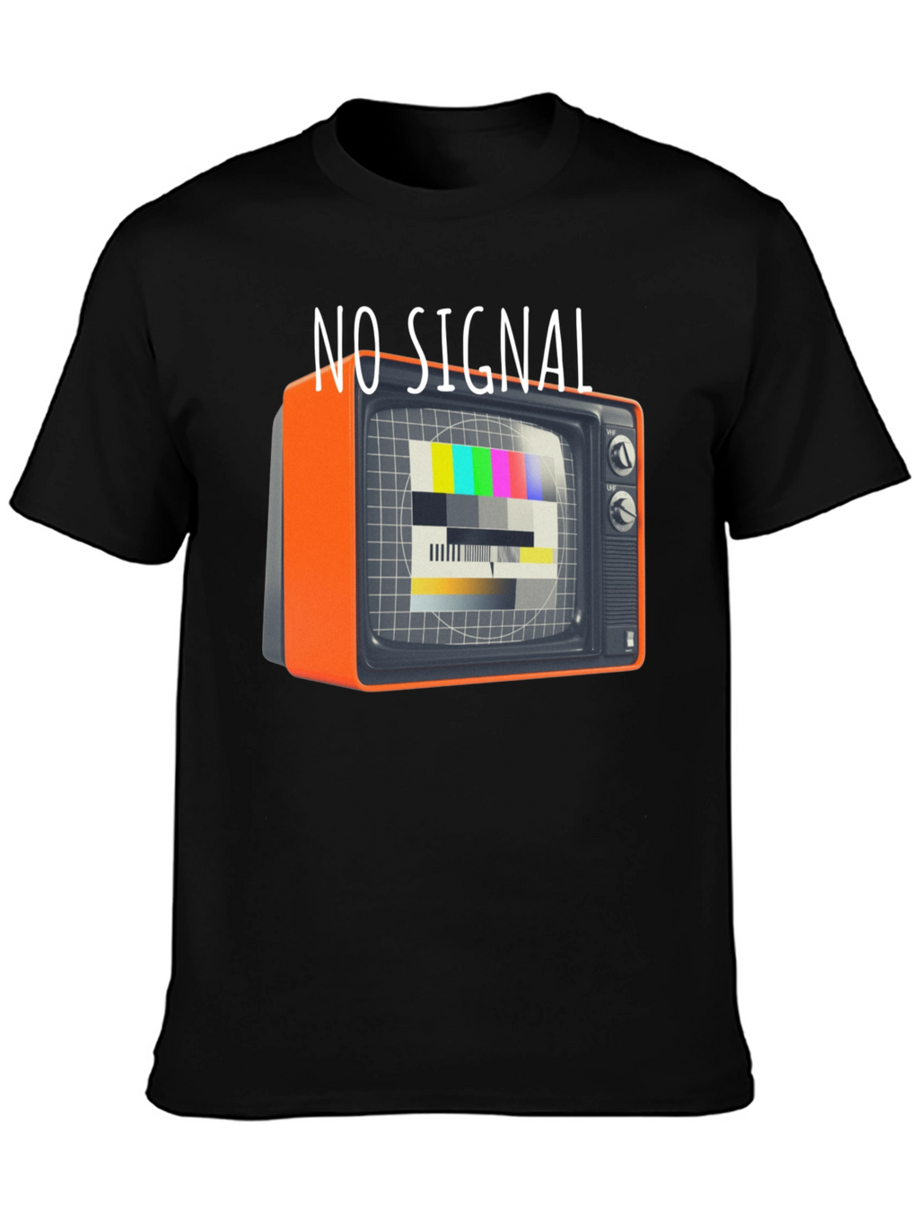No Signal Retro TV Graphic Tee - Black