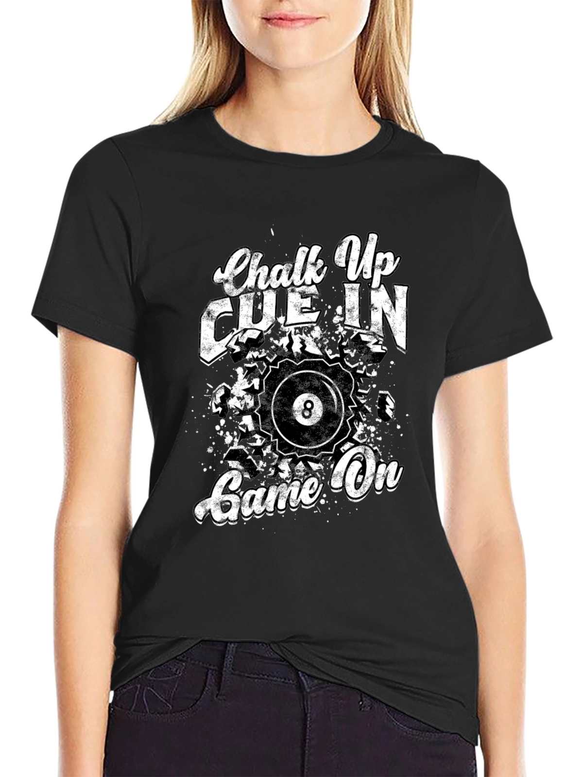 Chalk Up Cue In Game On Billiards T-Shirt