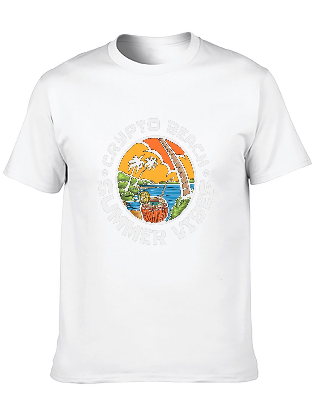 Crypto Beach Summer Vibes T-Shirt