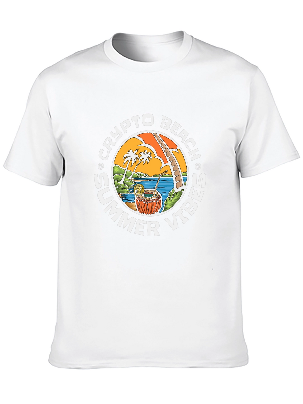 Crypto Beach Summer Vibes T-Shirt