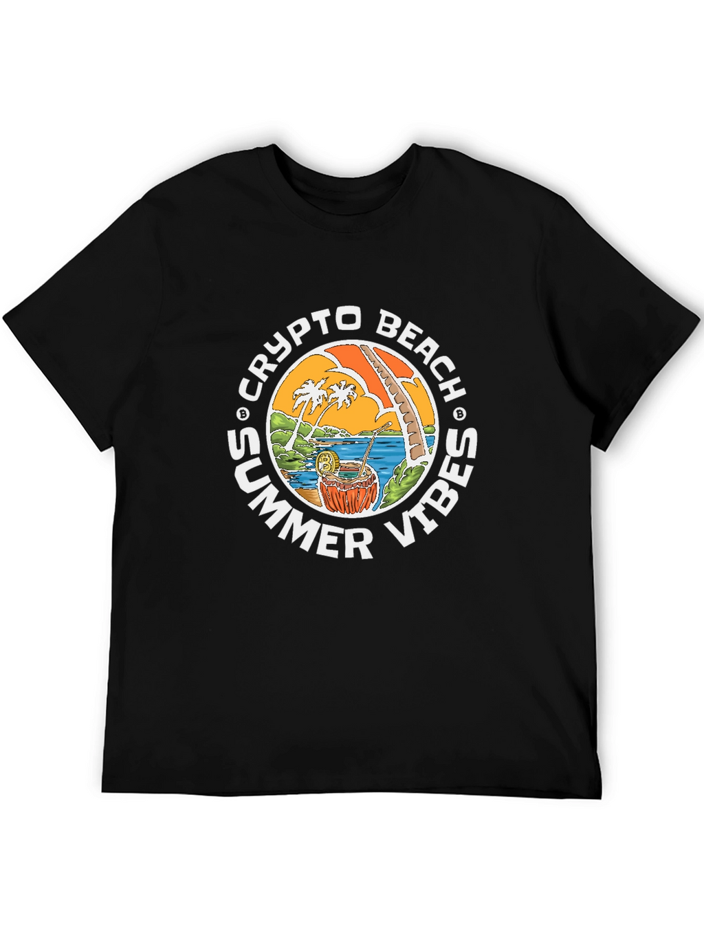 Crypto Beach Summer Vibes T-Shirt