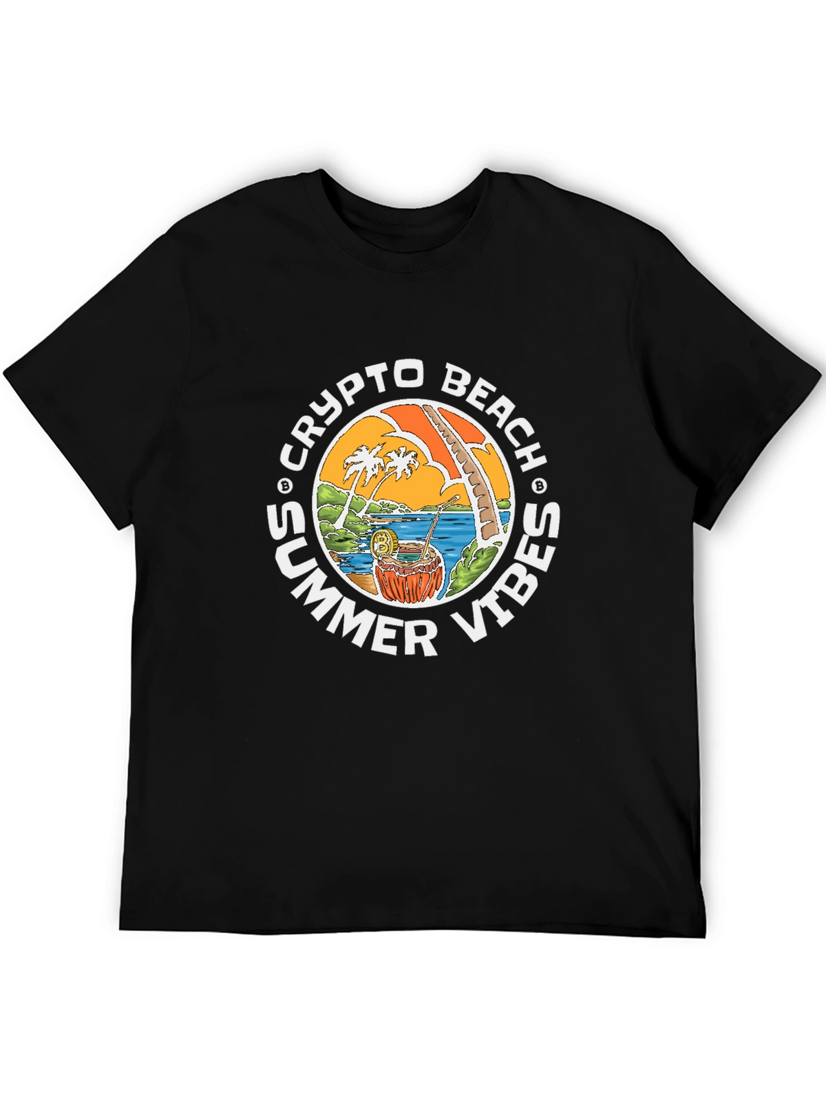 Crypto Beach Summer Vibes T-Shirt
