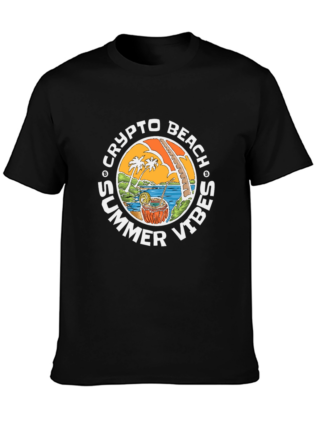 Crypto Beach Summer Vibes T-Shirt