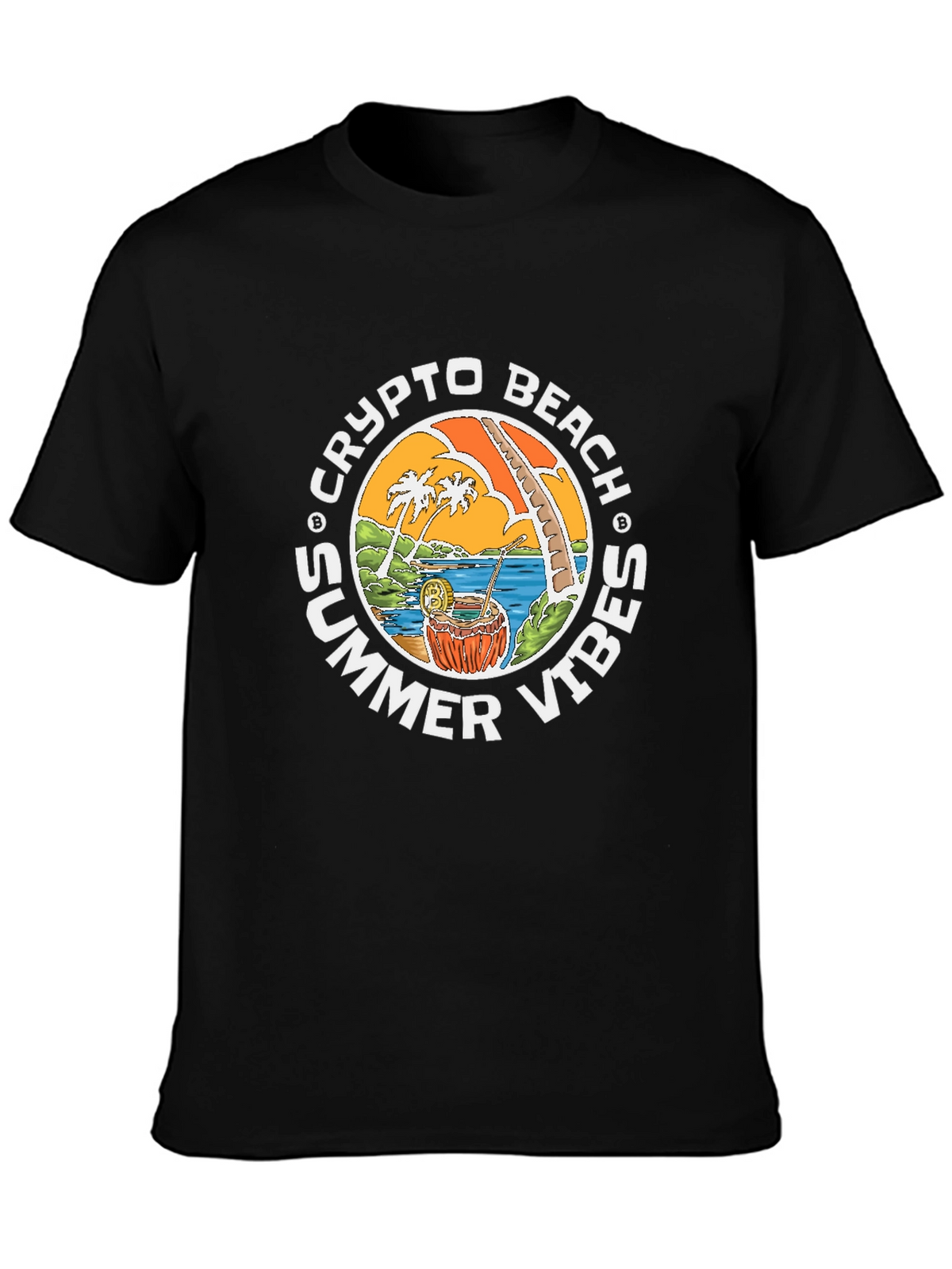 Crypto Beach Summer Vibes T-Shirt