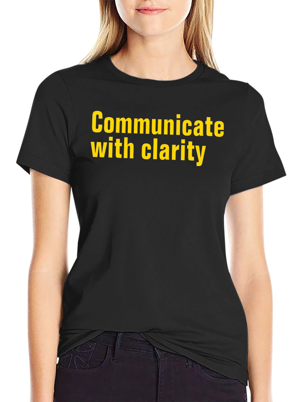 Communicate with Clarity Black T-Shirt