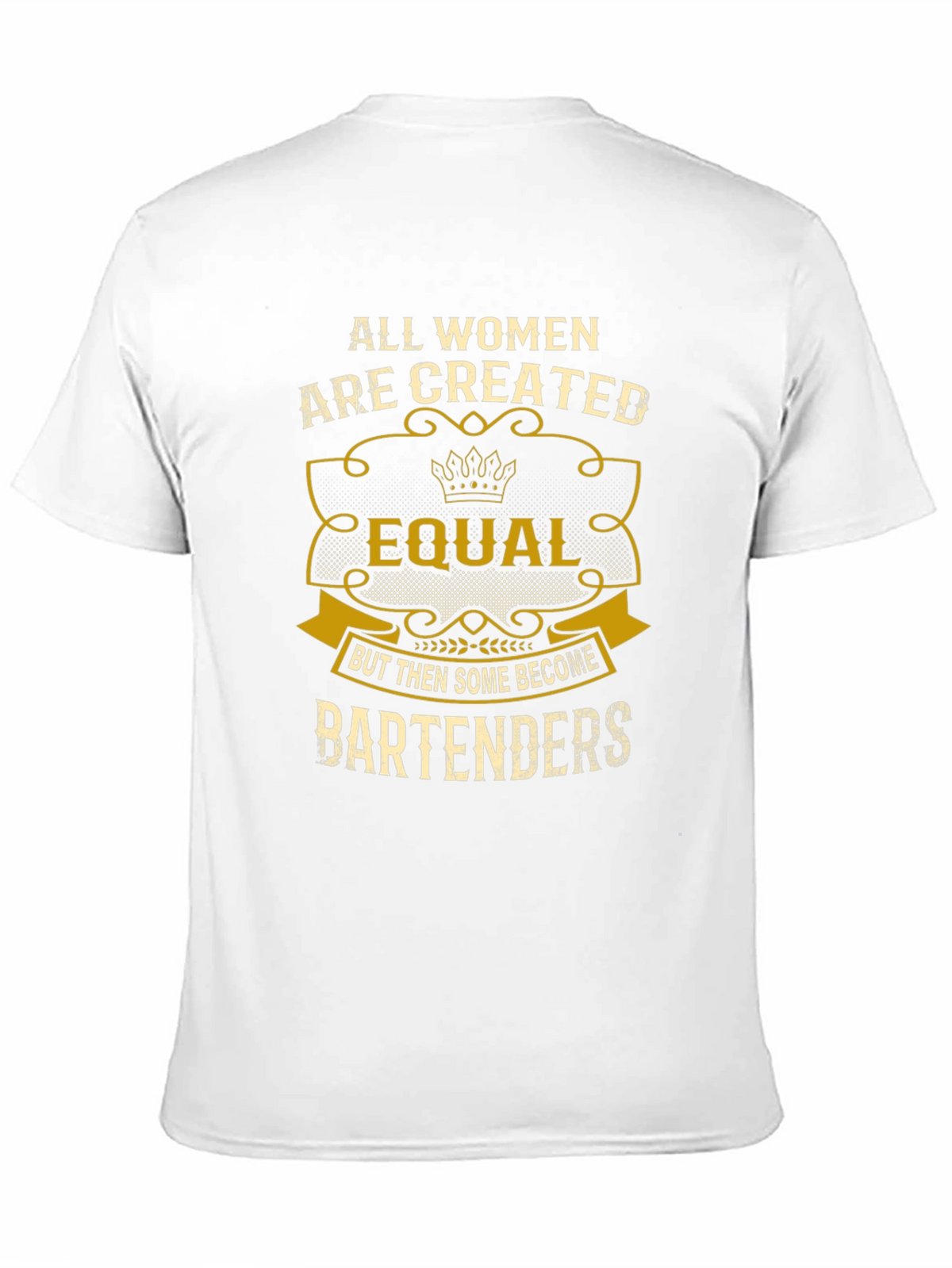 All Women Equal Bartender Black T-Shirt
