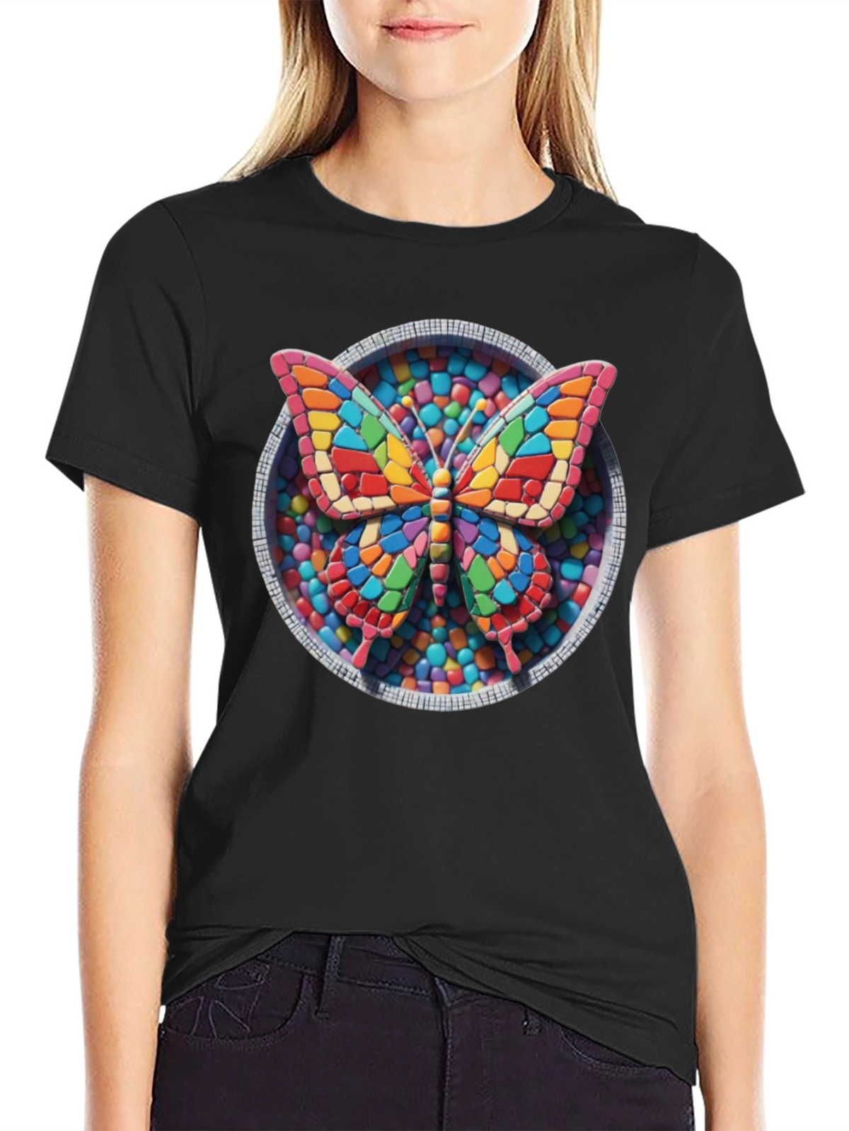 Butterfly Candy Mosaic Graphic Tee