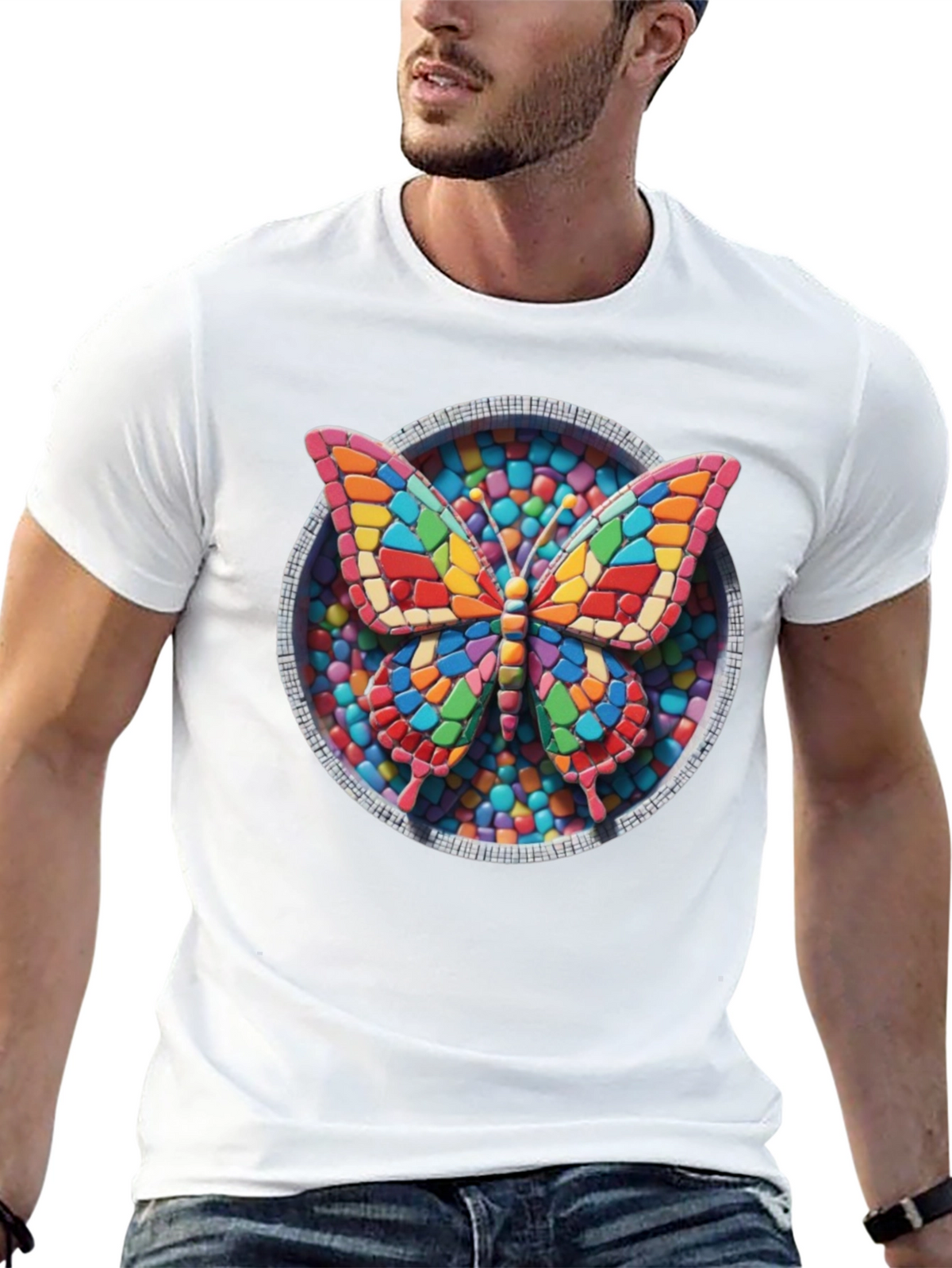 Butterfly Candy Mosaic Graphic Tee