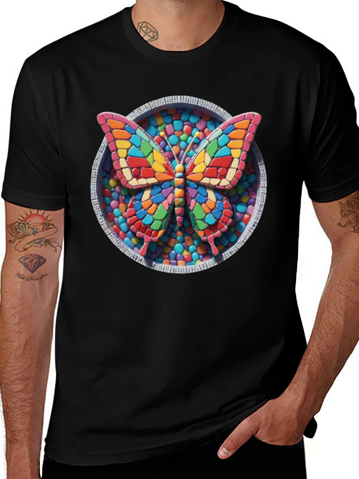 Butterfly Candy Mosaic Graphic Tee