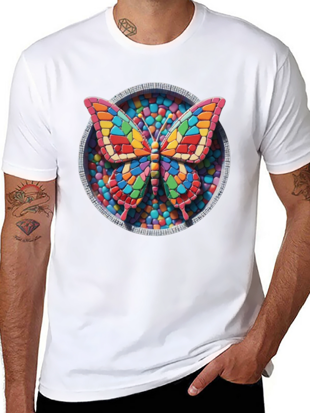 Butterfly Candy Mosaic Graphic Tee