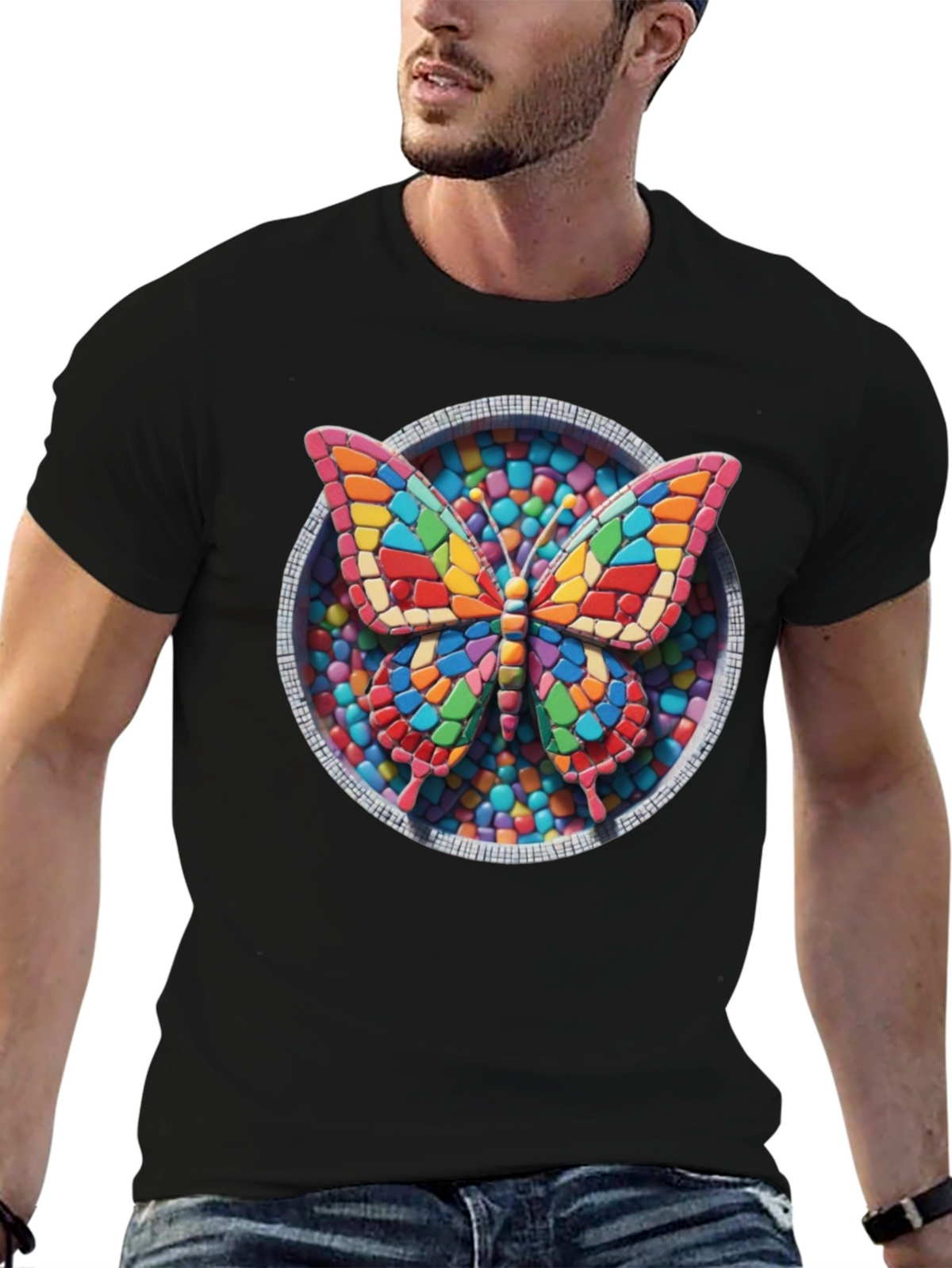 Butterfly Candy Mosaic Graphic Tee