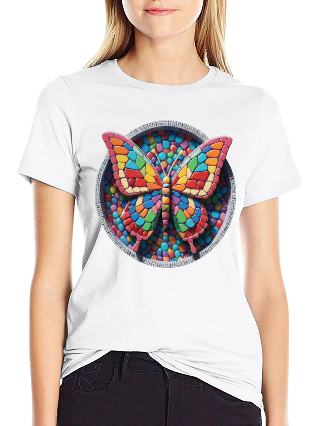 Butterfly Candy Mosaic Graphic Tee