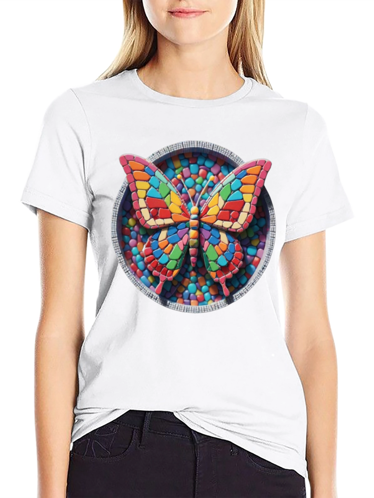 Butterfly Candy Mosaic Graphic Tee