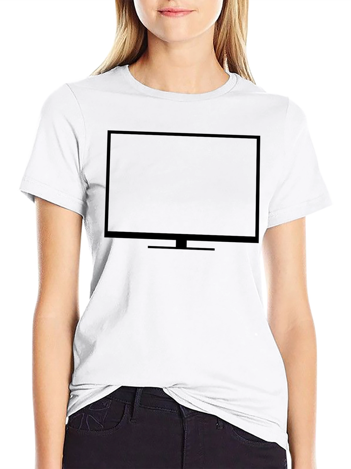Graphic Tee - TV Screen Black T-Shirt