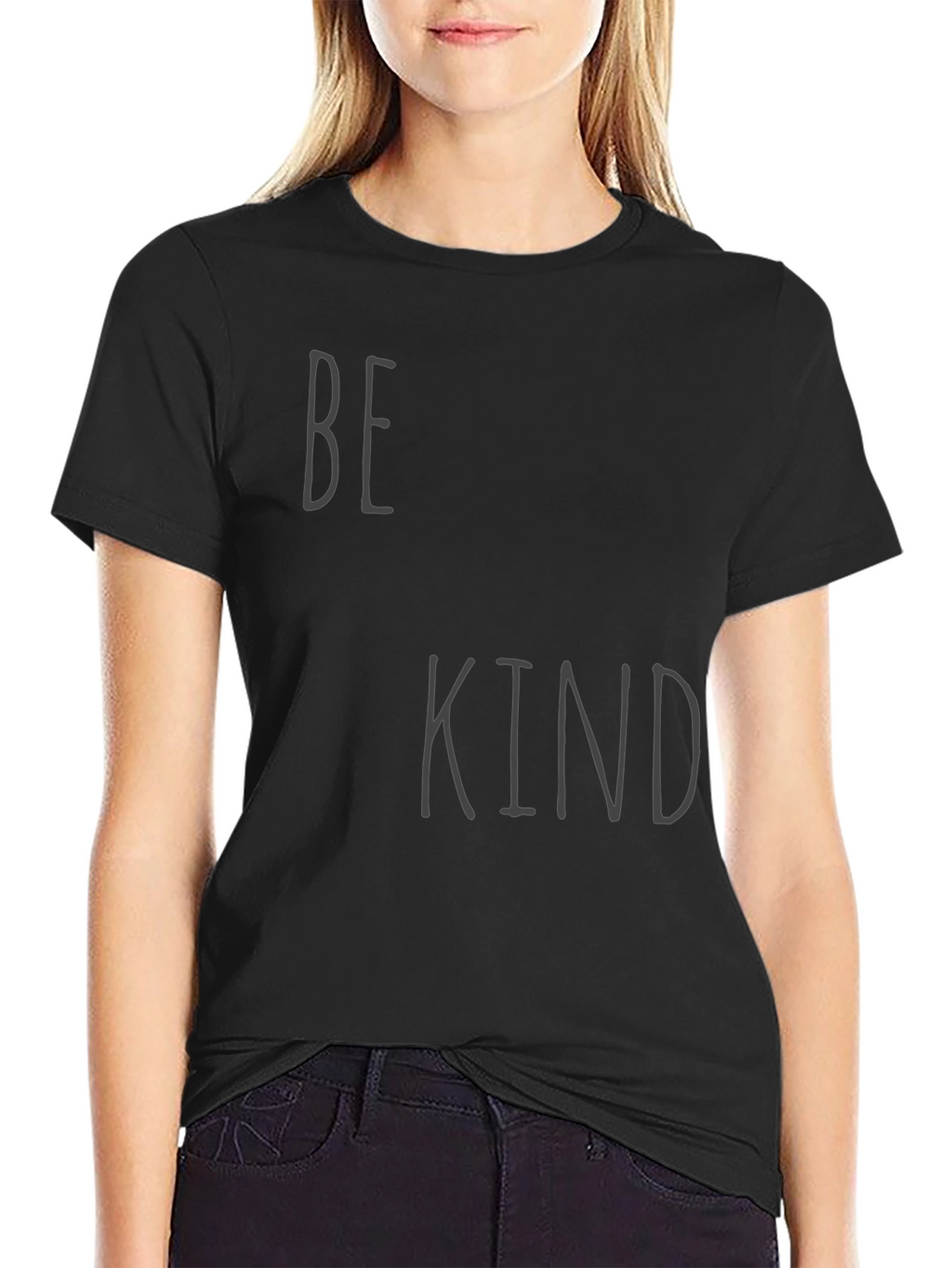 Be Kind Black Graphic T-Shirt