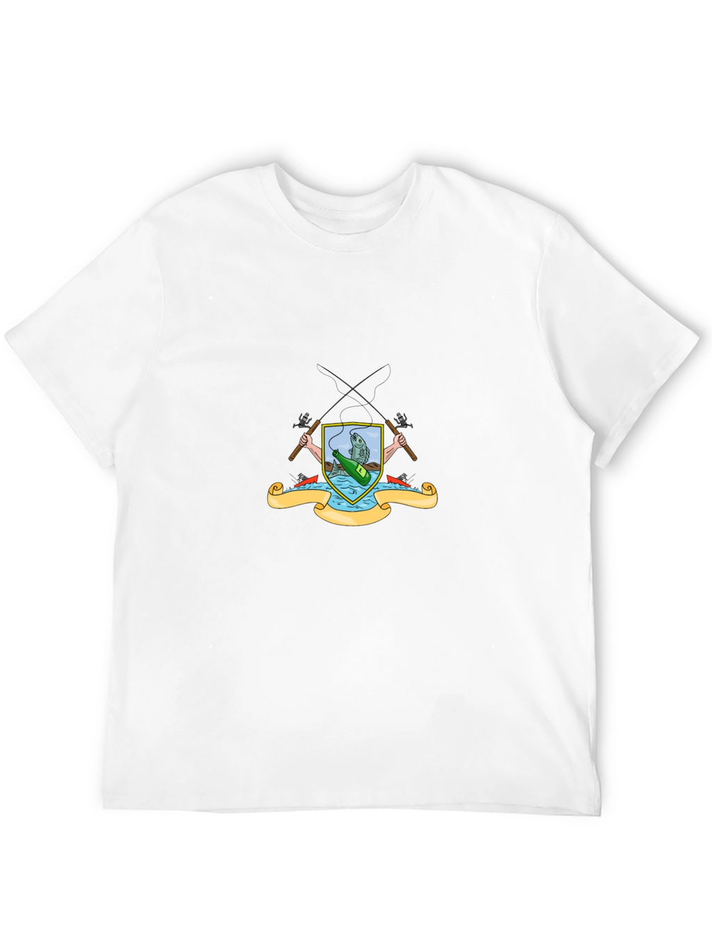 Fishing Crest Graphic T-Shirt - Angler Style