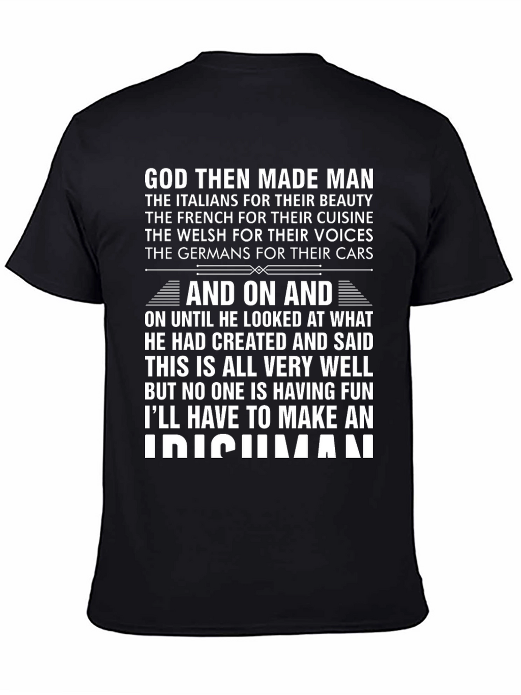 God Made an Irishman T-Shirt