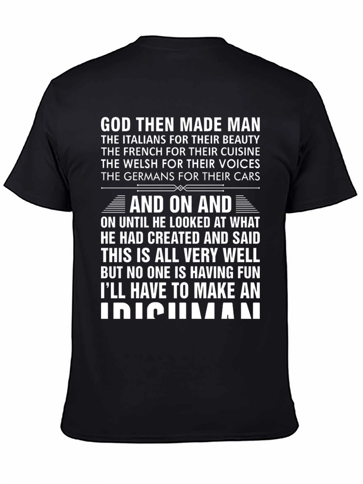 God Made an Irishman T-Shirt