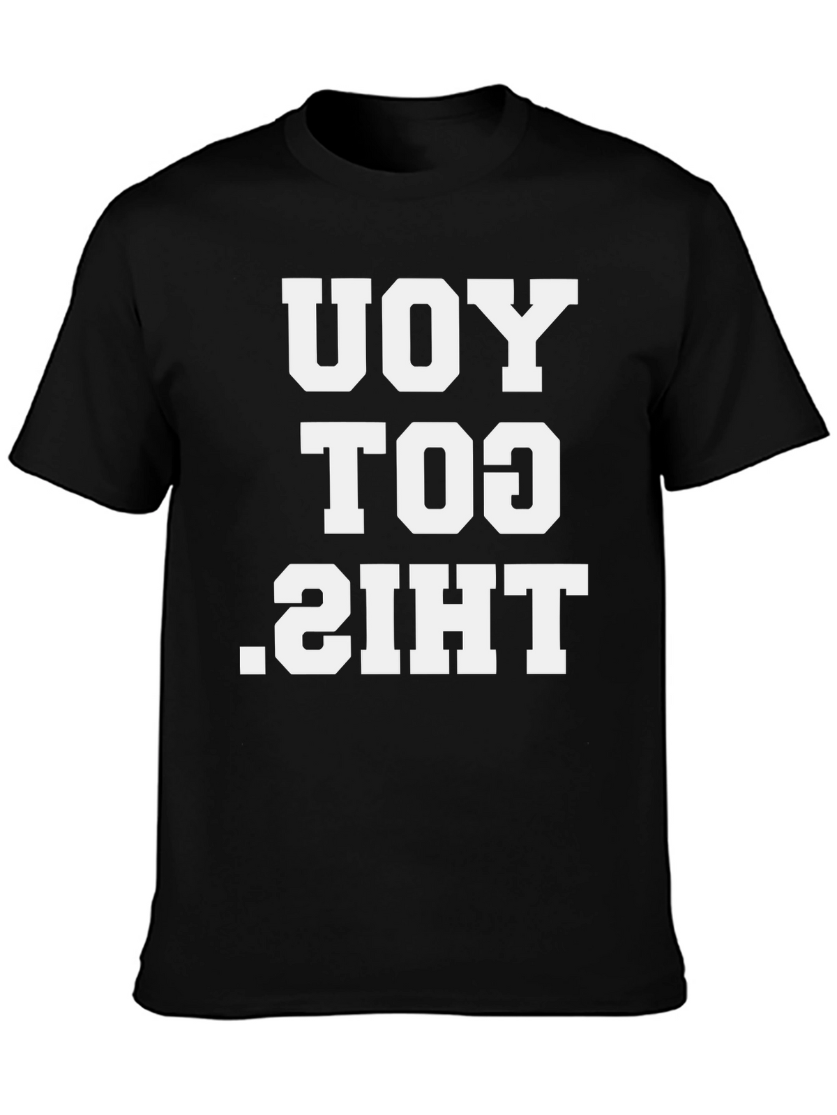 Funny This Too You Black Cotton Graphic T-Shirt