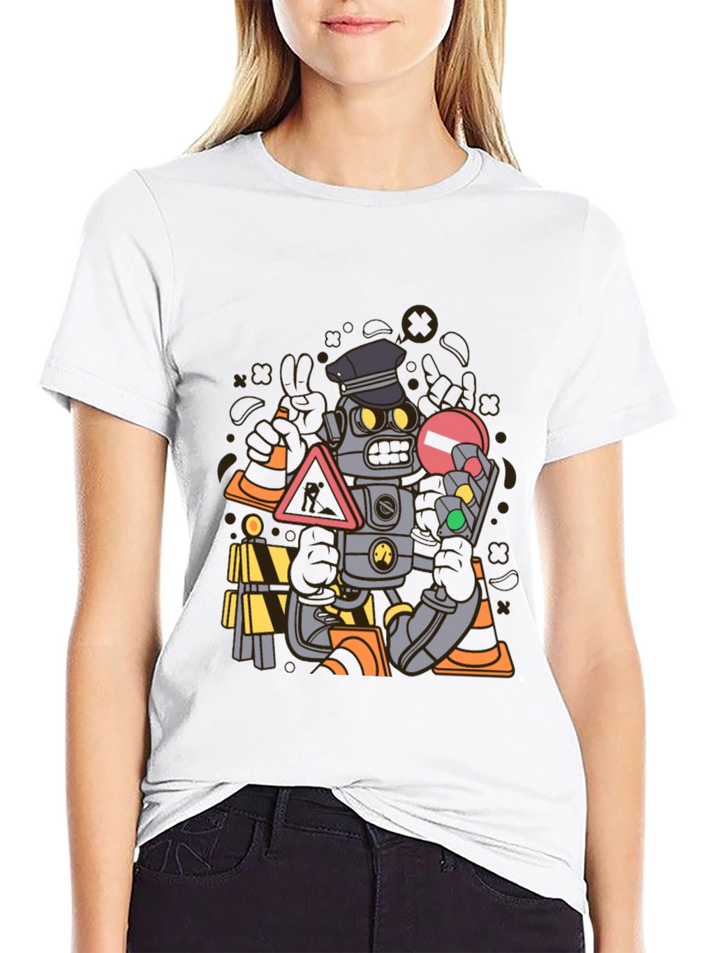 Robot Cop Graphic T-Shirt