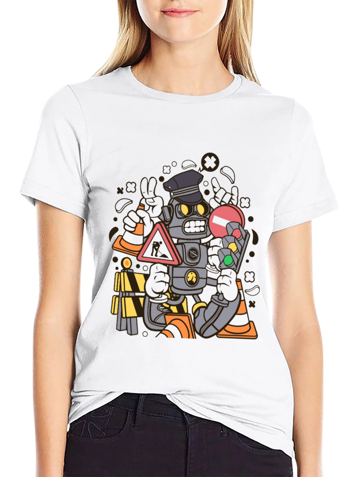 Robot Cop Graphic T-Shirt