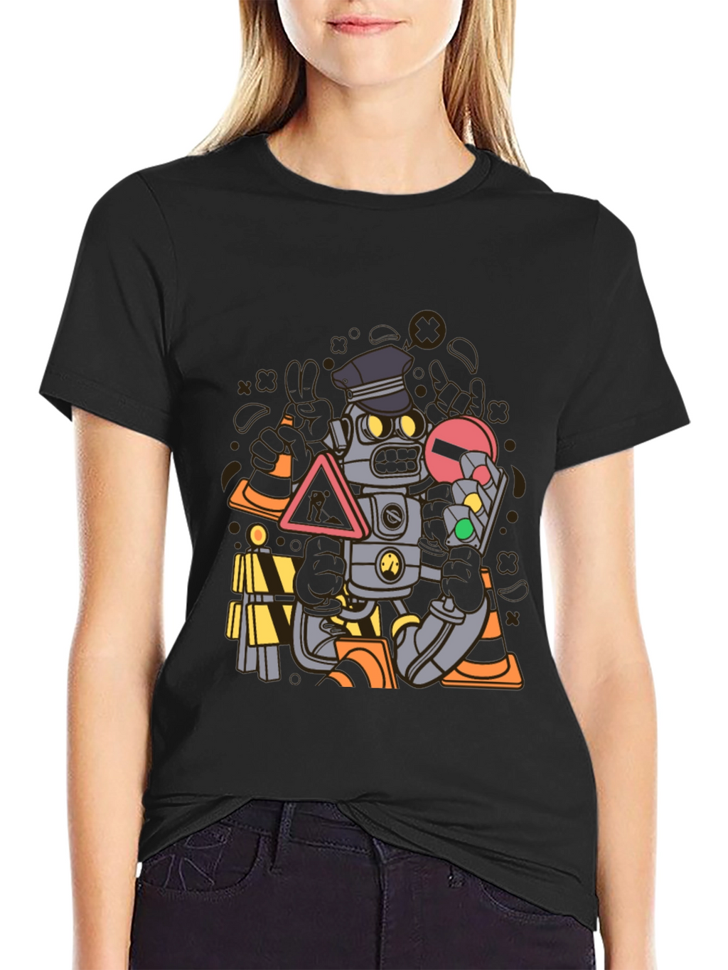 Robot Cop Graphic T-Shirt