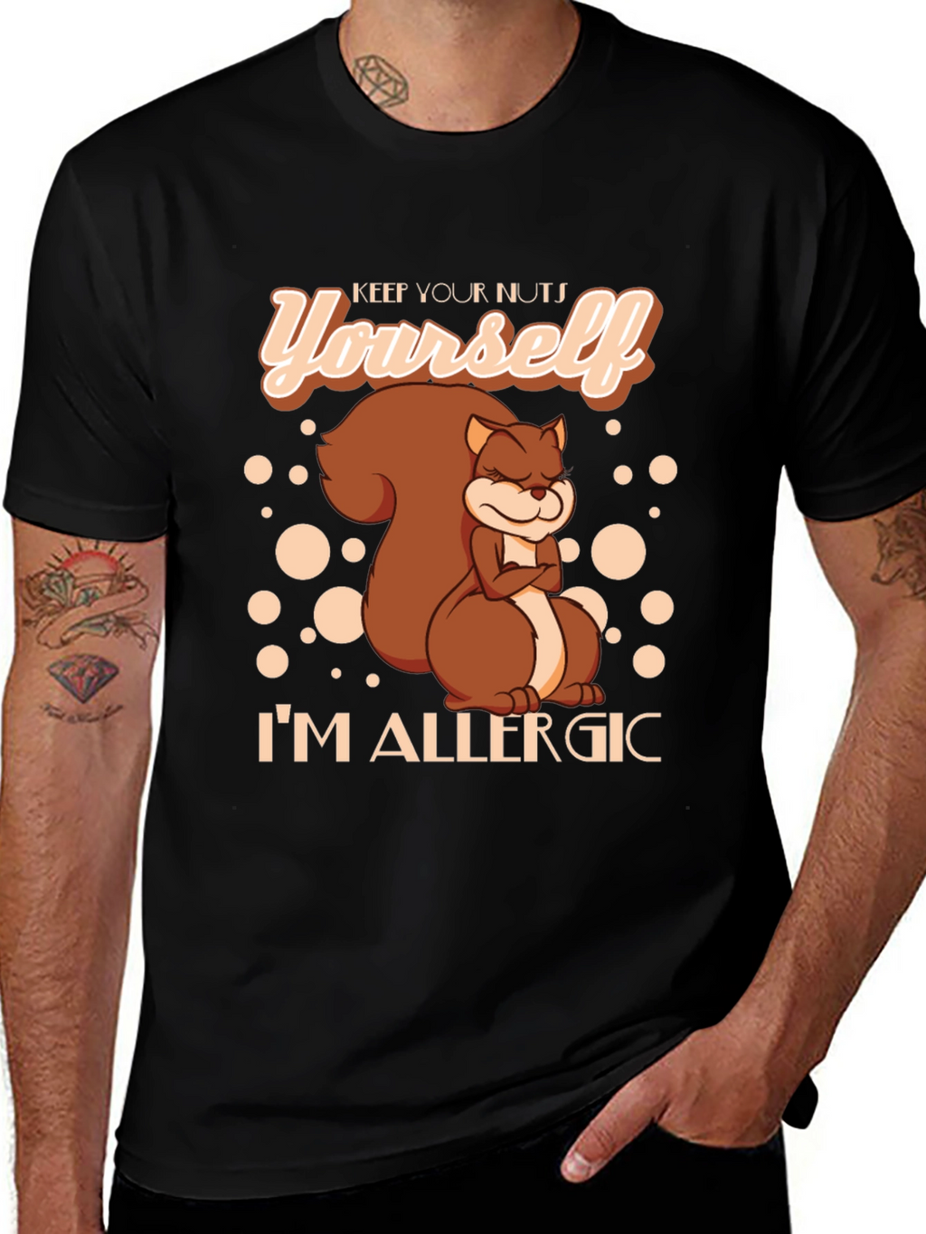Keep Your Nuts Squirrel Graphic Tee