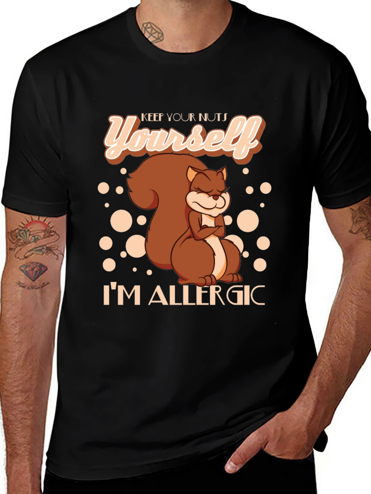 Keep Your Nuts Squirrel Graphic Tee